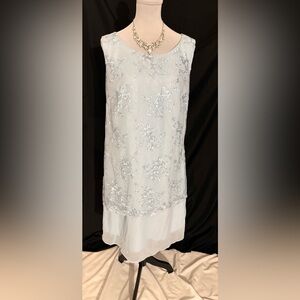 Lace Overlay 2pc Dress